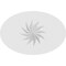 Ekena Millwork Standard Dalton Spiral Rosette With Square Edge, 4"W x 2 3/4"H x 3/4"P ROSP040X028X075DAL12 - alternate 2
